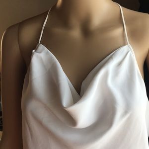 Arden B Draped Front Spaghetti Strap Top